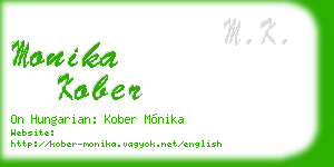 monika kober business card